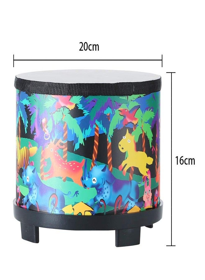 Ubblove Floor Tom Drum for Kids 8 inch Percussion Instrument Music Drum with 2 Mallets for Baby Children Special Christmas Birthday Gift, Black - Image 3